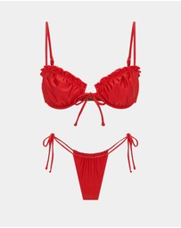 Insight - Peyton Frill Cup Underwire Bikini Set