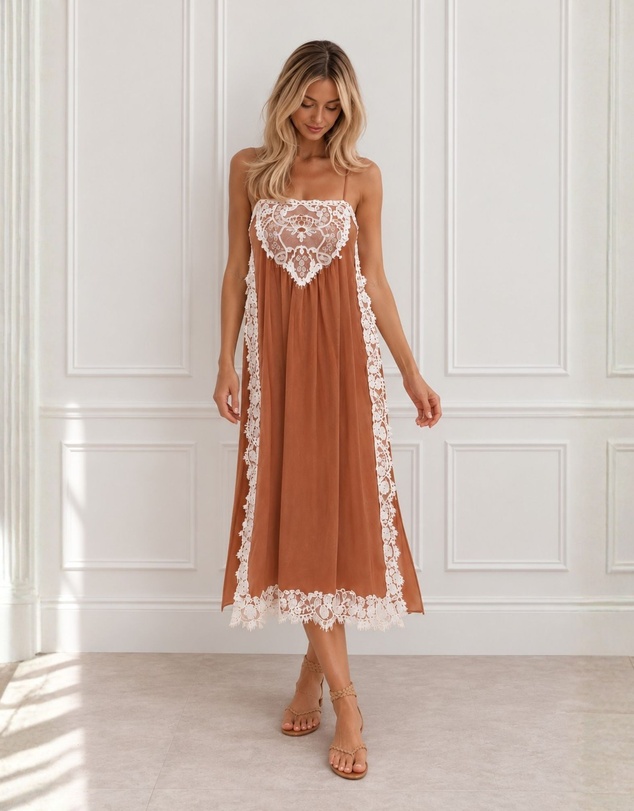 Esther & Co - Faelynn Dress - Desert Mirage