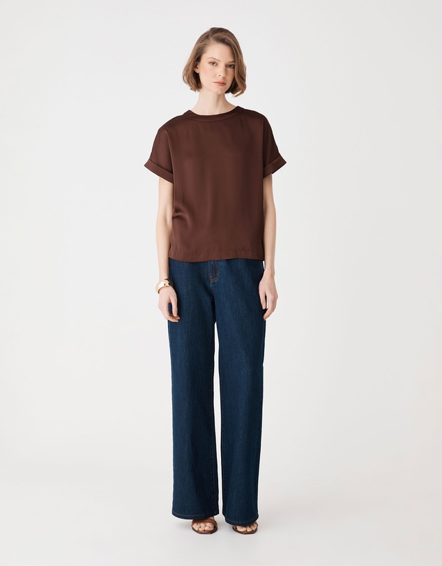 Forcast - Cameron Satin Tee
