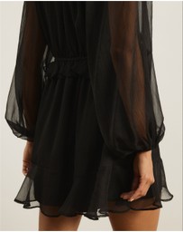 Atmos&Here - Benni Boho Mini Dress With Ruffle Detail