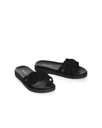 City Chic - Wide Fit Star Weave Slide
