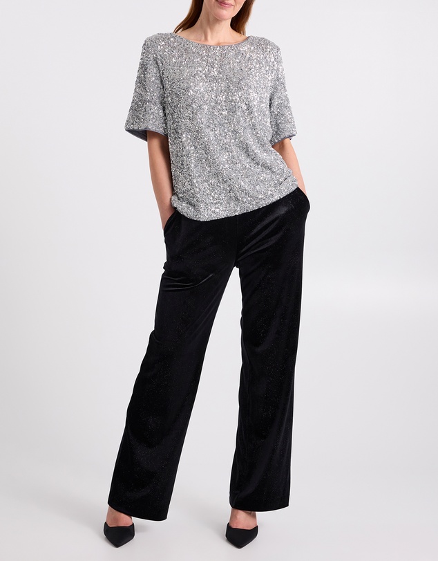 David Lawrence - Phylis Boxy Sequin Tee