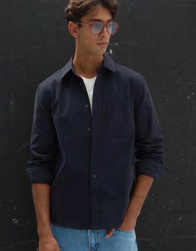 AERE - Brushed Cotton Overshirt