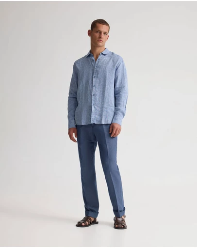 Oxford - Cooper Organic Linen Shirt Long Sleeve