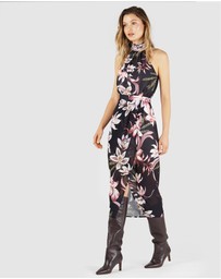 Amelius - Blushing Orchid Midi Dress