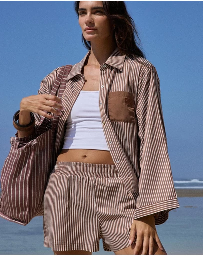 Araminta James - AJ Stripe Shorts