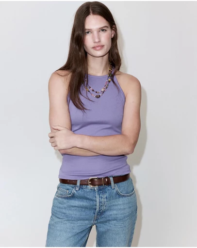 M.N.G - Halter Cotton Top