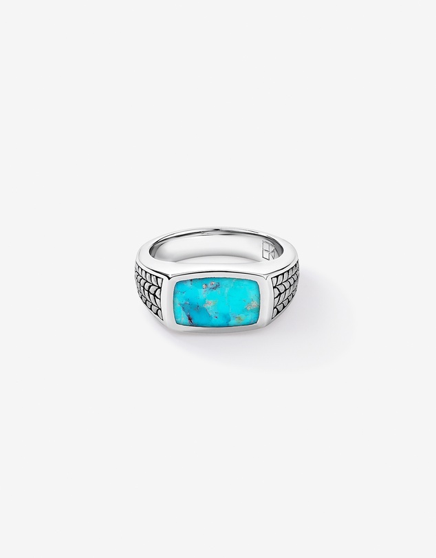 Michael Hill - Turquoise Signet Ring in Sterling Silver