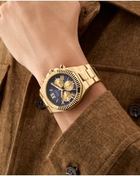 GUESS - Guess Men's Gold Tone 44mm Multi-function Watch