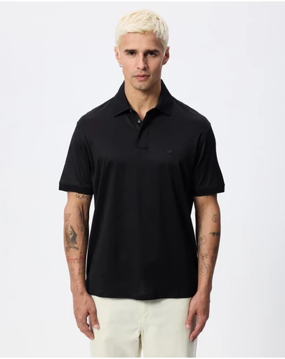 Emporio Armani - Rounded Micro Eagle Polo Shirt