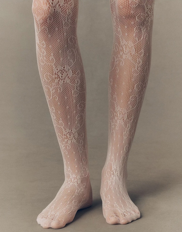 High Heel Jungle - Lace Thigh High Socks