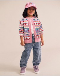 Huxbaby - Tutti Frutti Floral Knit Cardigan - Babies