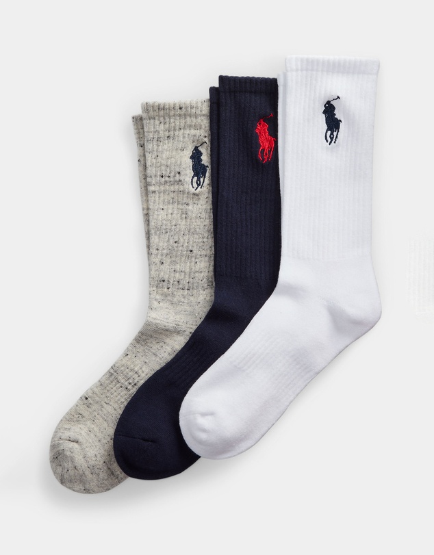 Polo Ralph Lauren - 3-Pack Big Pony Crew Socks