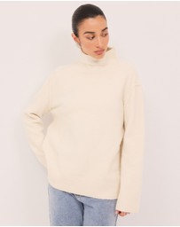 Calli - Collins Funnel Neck Knit Jumper