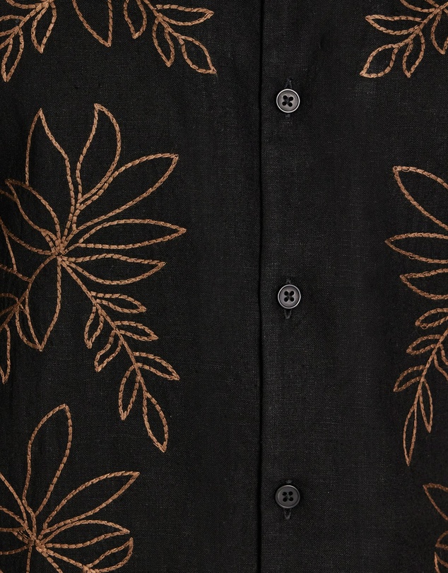 Tarocash - Kota Embroidered Linen Shirt