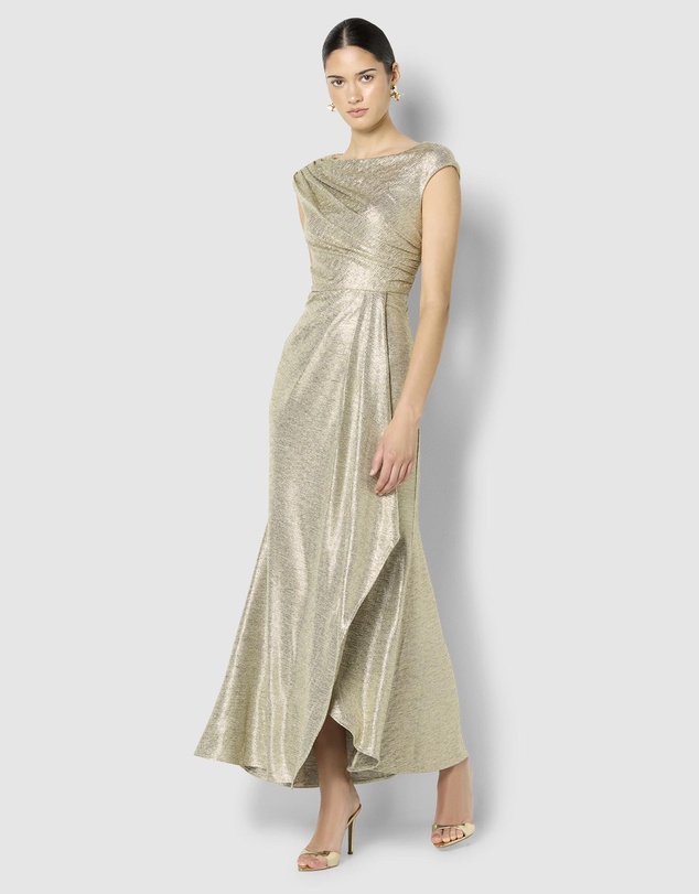 Montique - Beck Metallic Maxi Dress