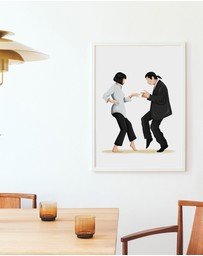 Olive et Oriel - Pulp Fiction Twist Dance I Art Print