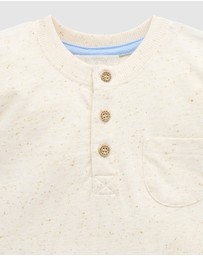 Purebaby - Henley Tee -Kids-Babies