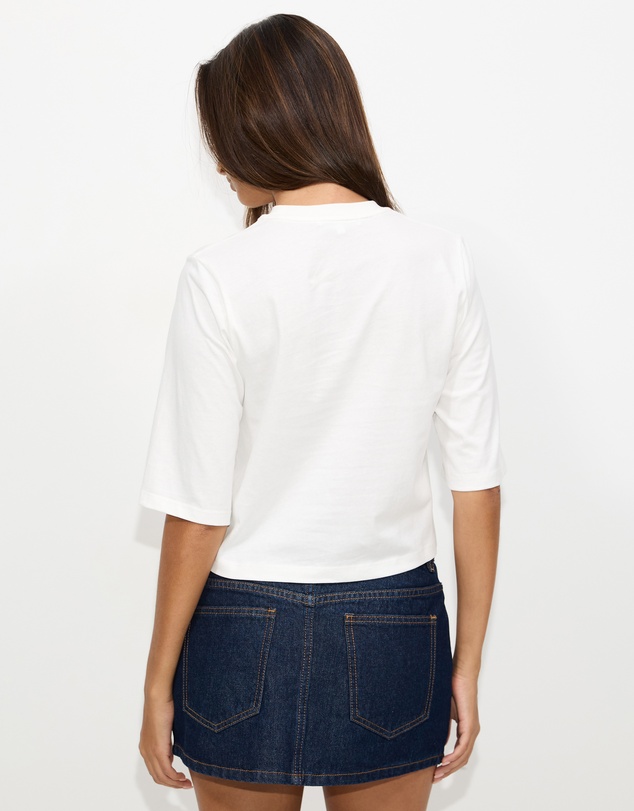 Dazie - Sandy Cropped Boxy T-Shirt