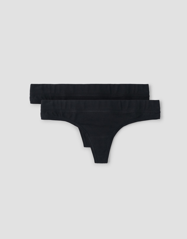 Organic Basics - Organic Cotton Thong - 2 Pack