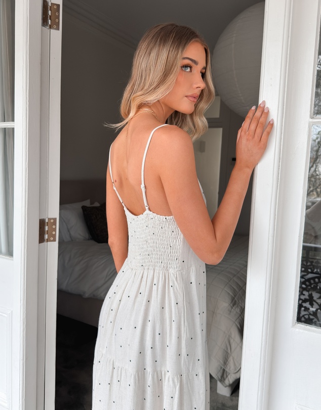 Esther & Co - Sona Dress - Oatmeal Spot