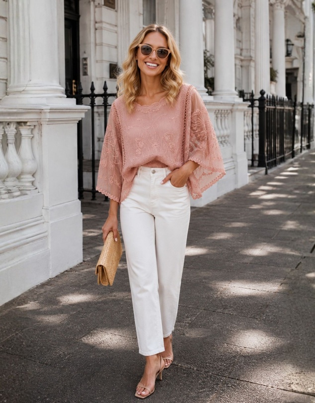 Esther & Co - Gabrielle Top - Pink