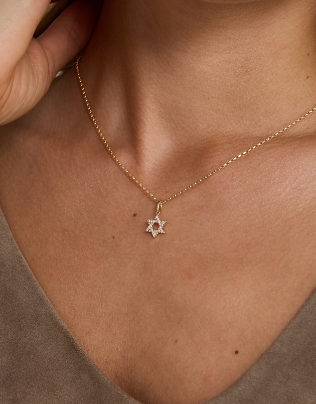 Michael Hill - Diamond Star Of David Pendant in 10kt Yellow Gold