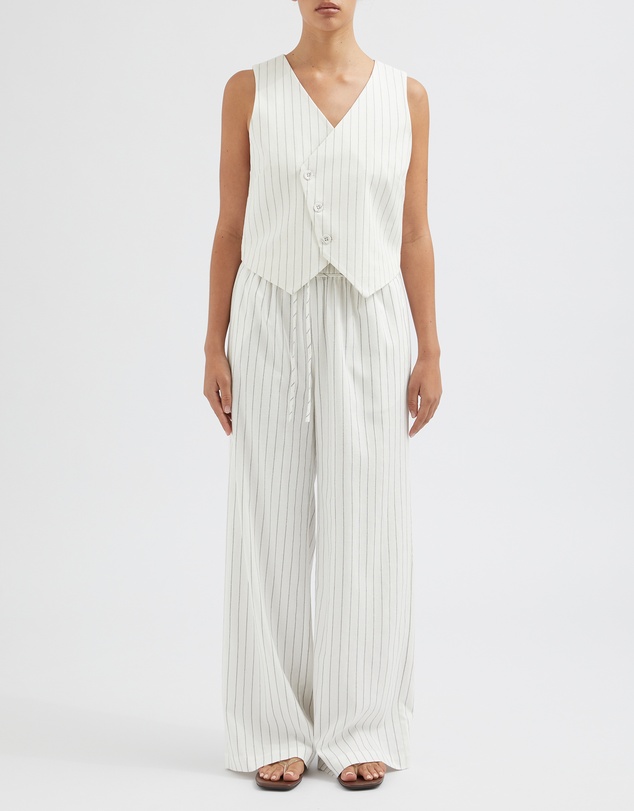 FRIEND of AUDREY - The Stripe Tie Waist Trouser