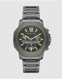 Michael Kors - Prescott Gunmetal Chronograph Watch