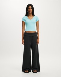 Cotton On - Fold Over Waistband Sweatpant