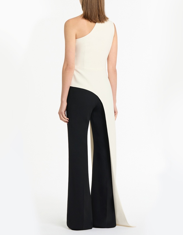 Carla Zampatti - Ivory Crepe One Shoulder Longline Top