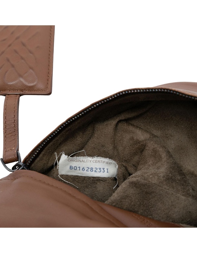 Pre-Loved by Azura Reborn - Pre-Loved Nappa Embossed Intrecciato Turnlock Clutch