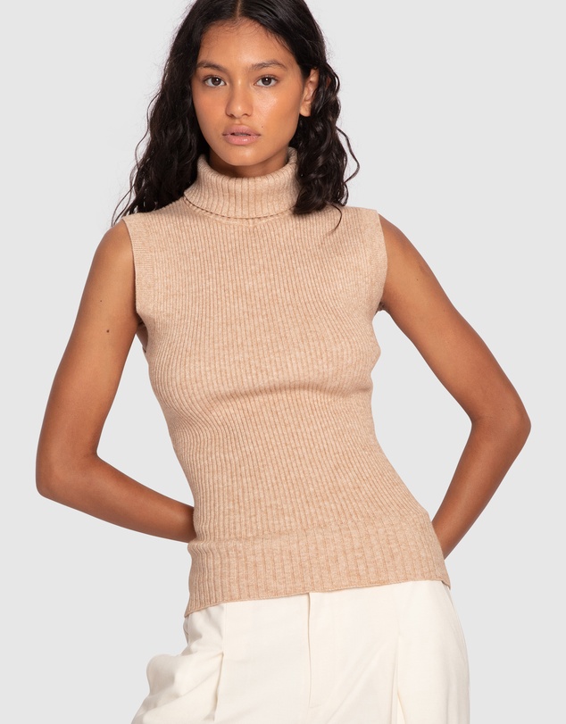 Belle & Bloom - Equation Sleeveless Turtleneck Knit