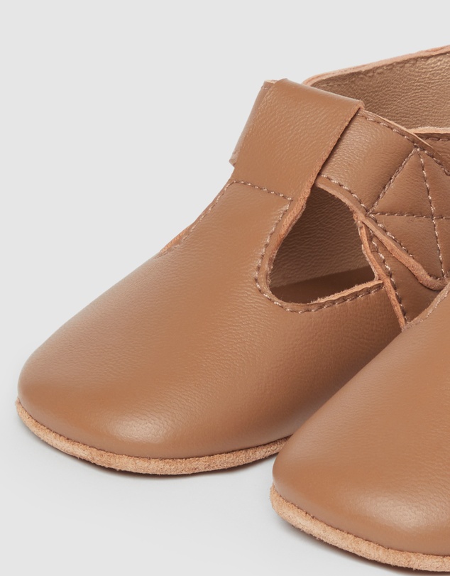 Purebaby - Leather T-Bar Prewalker Shoes - Babies