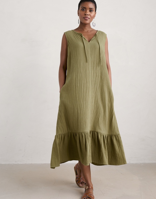 Seasalt - Seasalt Cornwall Green Teaspoon Bay Dress
