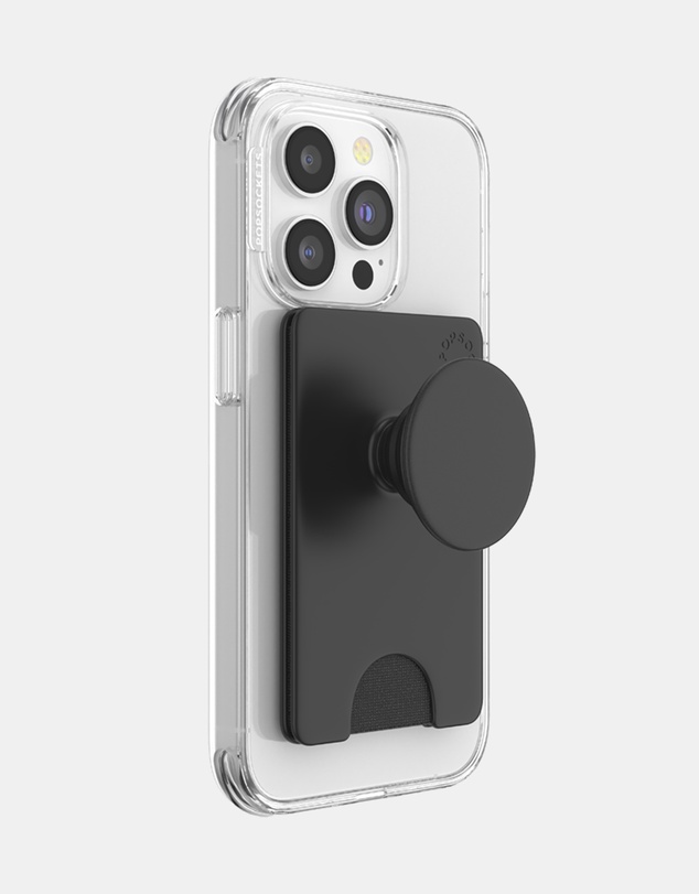 PopSockets - PopWallet+ MagSafe Phone Grip Wallet Card Holder  + Magnetic Adapter Ring