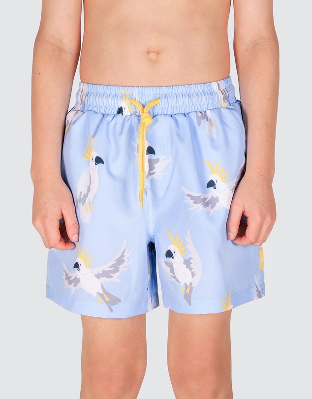 Skwosh - Mr Cocky Boys Eco Swim Shorts in Light Blue