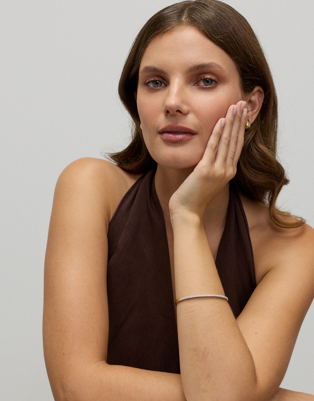 Michael Hill - Pavé Hinge Bangle in 18kt Vermeil