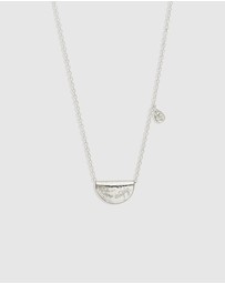 By Charlotte - Lotus Birthstone Necklace - June