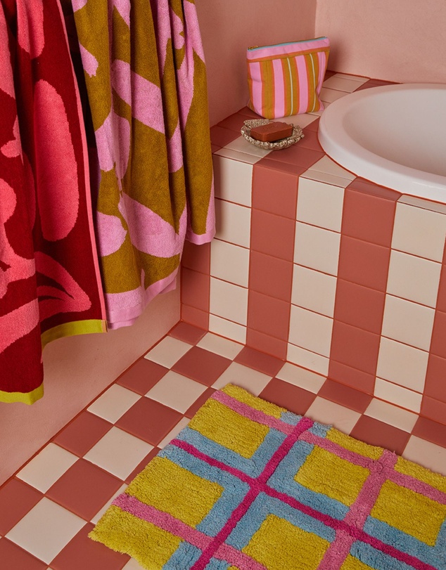 Mosey Me - Pollen Plaid Bath Mat