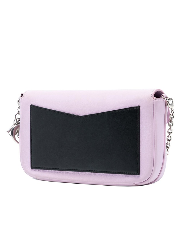 Pre-Loved by Azura Reborn - Pre-Loved Tricolor Leather Turn Lock Wallet on Chain