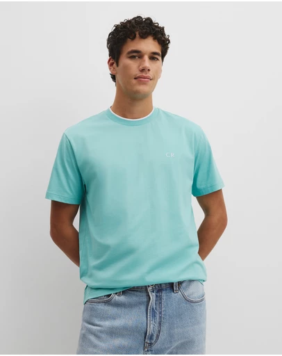 Country Road - Australian Cotton Cr Logo Tipped T-shirt