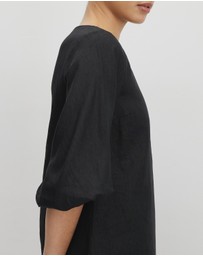 AERE - Eloise Linen Mini Shift Dress