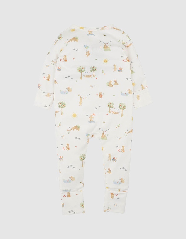 Bebe by Minihaha - Bear Organic LS Zipsuit - Babies