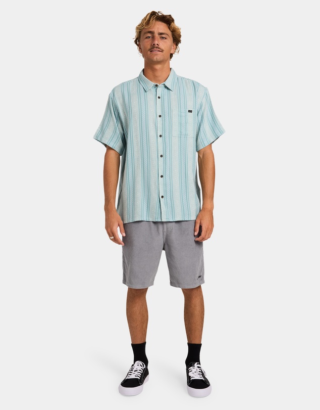 Billabong - Mens Sundays Jacquard Short Sleeve Shirt