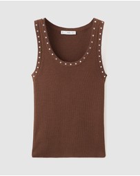 M.N.G - Studded Knit Top