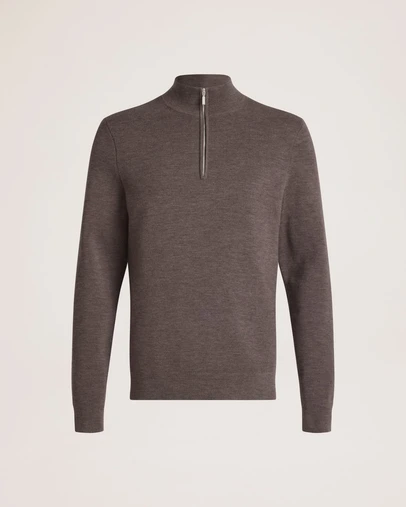 SABA - Franklin Quarter Zip Wool Knit Polo