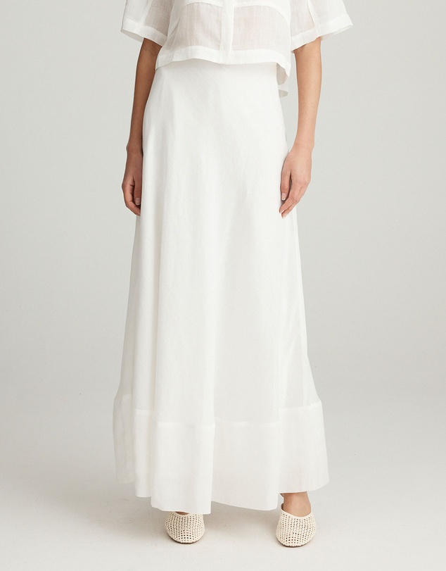 Mattir - Aire Circle Skirt White