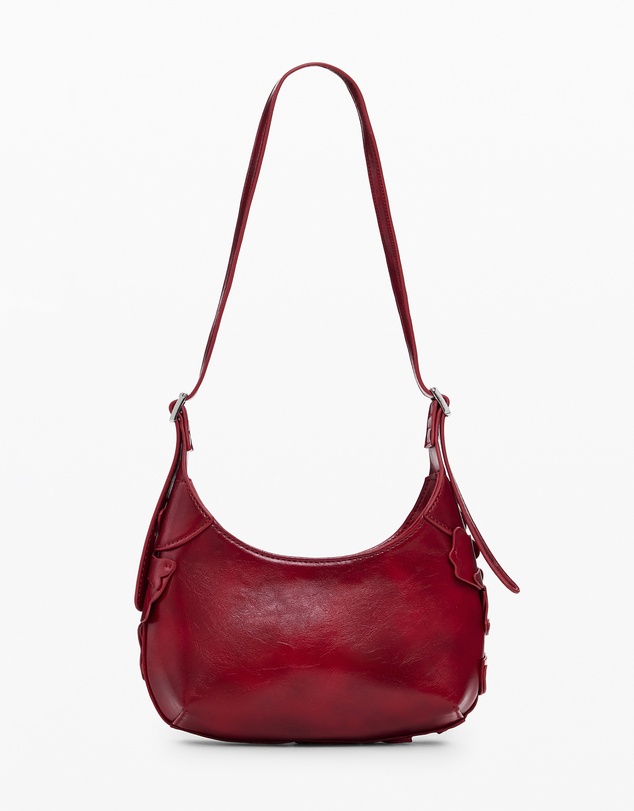 Desigual - Small Shiny Floral Appliqué Bag