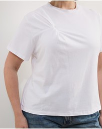 Atmos&Here Curvy - Lorrie Twist Shoulder T-Shirt